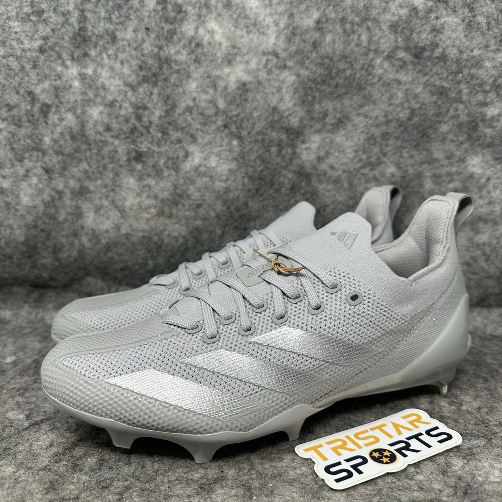 Adidas Adizero Electric+ Football Cleats Mens Size 8.5 Gray Silver IE3286